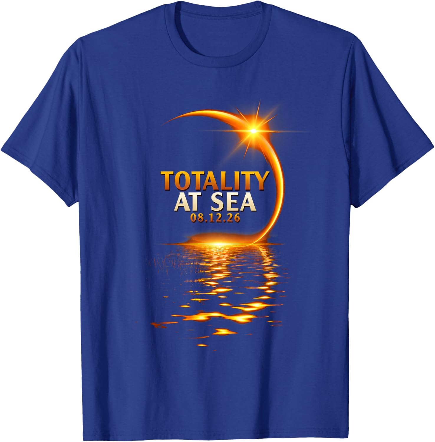 Total Solar Eclipse Cruise 2026 Totality At Sea Sky Watcher T-Shirt - T-Shirt | Royal