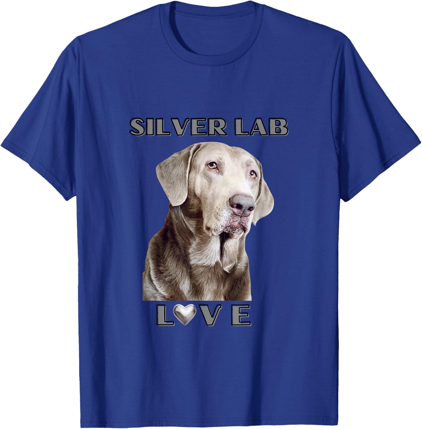 Silver Labrador Retriever Dog Men Women Girls Kids T-Shirt - T-Shirt | Royal