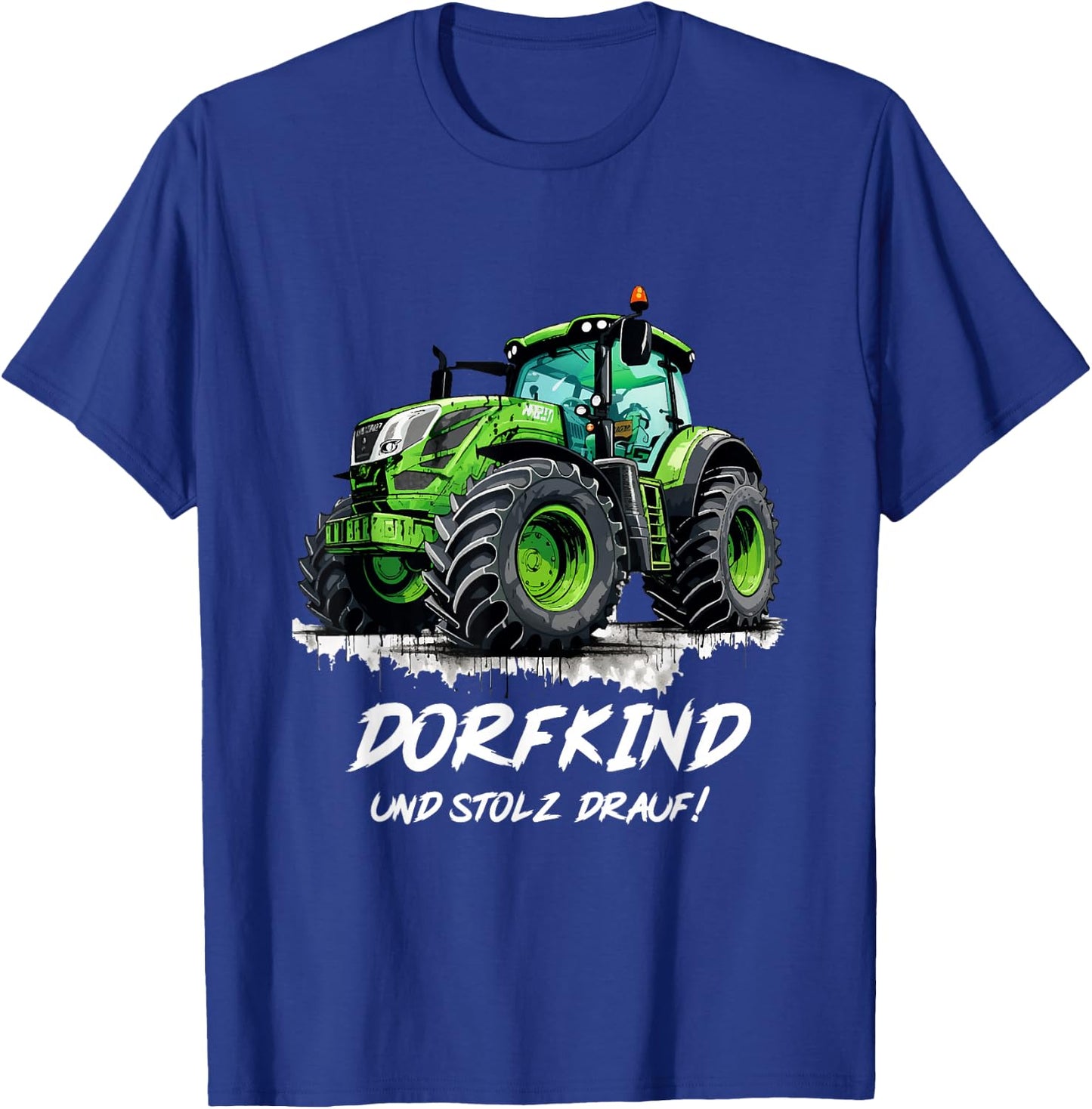 Dorfkind Traktor Design Landwirt & Bauern Trecker Geschenk T-Shirt - T-Shirt | Royal
