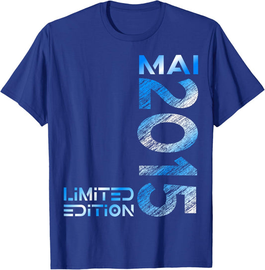 Limited Edition Mai 2015 Junge Mädchen 11. Geburtstag T-Shirt - T-Shirt | Royal