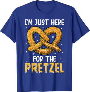 Funny Food Oktoberfest Pretzel Lover Women Men T-Shirt - T-Shirt | Royal