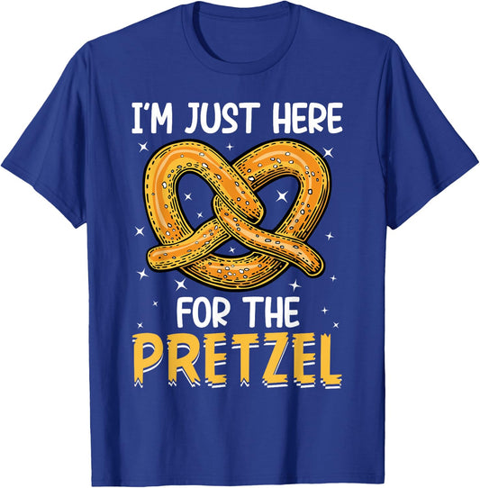 Funny Food Oktoberfest Pretzel Lover Women Men T-Shirt - T-Shirt | Royal