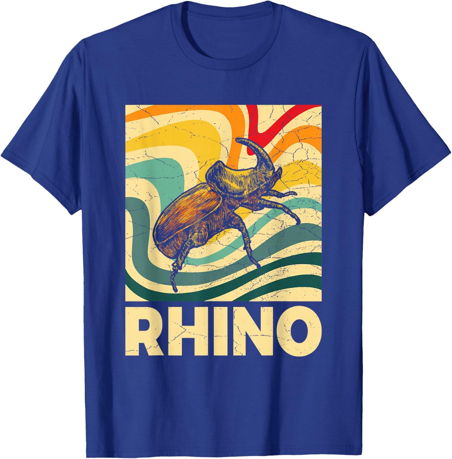 RHINO Design for a Rhino Beetle Fan T-Shirt - T-Shirt | Royal