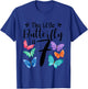 7 Year Old Butterfly Birthday Girls 7th Girl Party Gift T-Shirt - T-Shirt | Royal