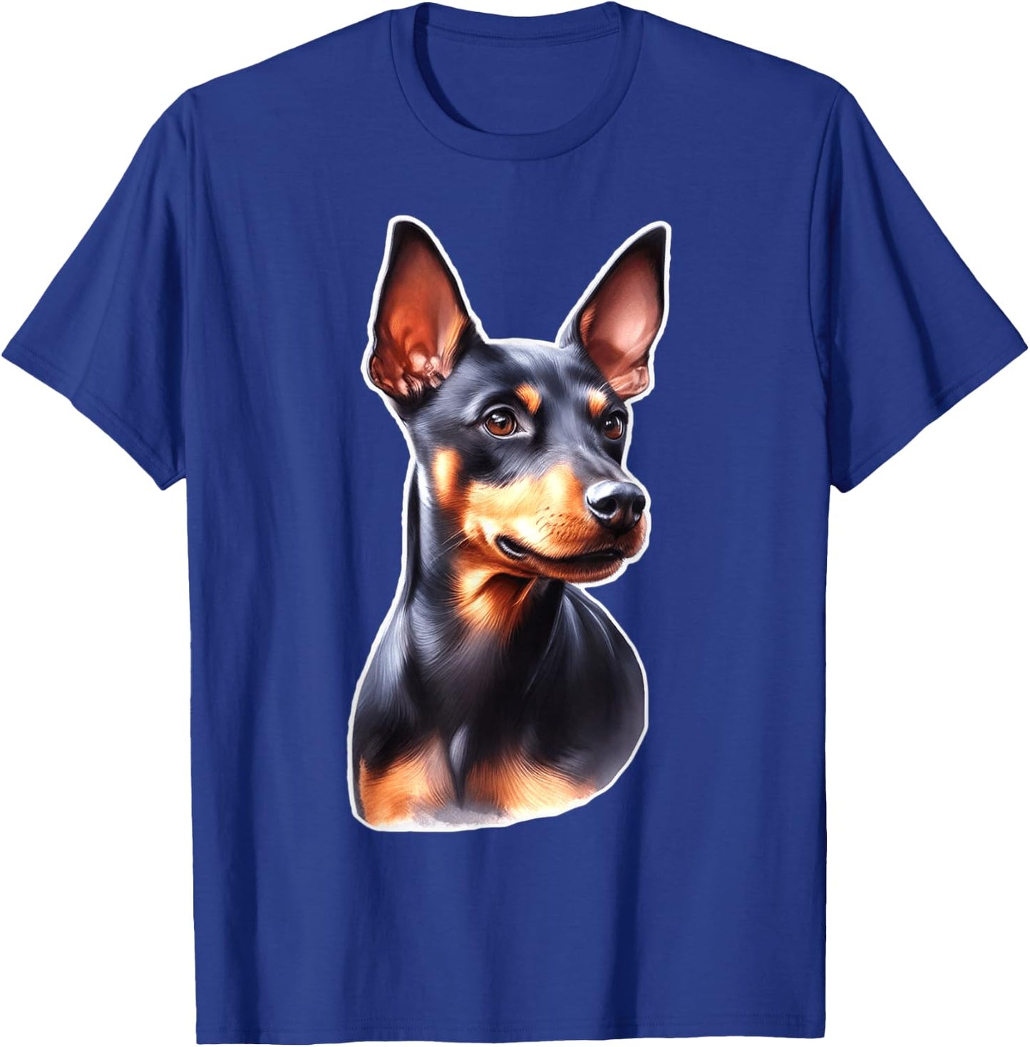 Urban Empyre Manchester Terrier Dog , Black, Small, -Adults/Kids, Short Sleeve T-Shirt - T-Shirt | Royal