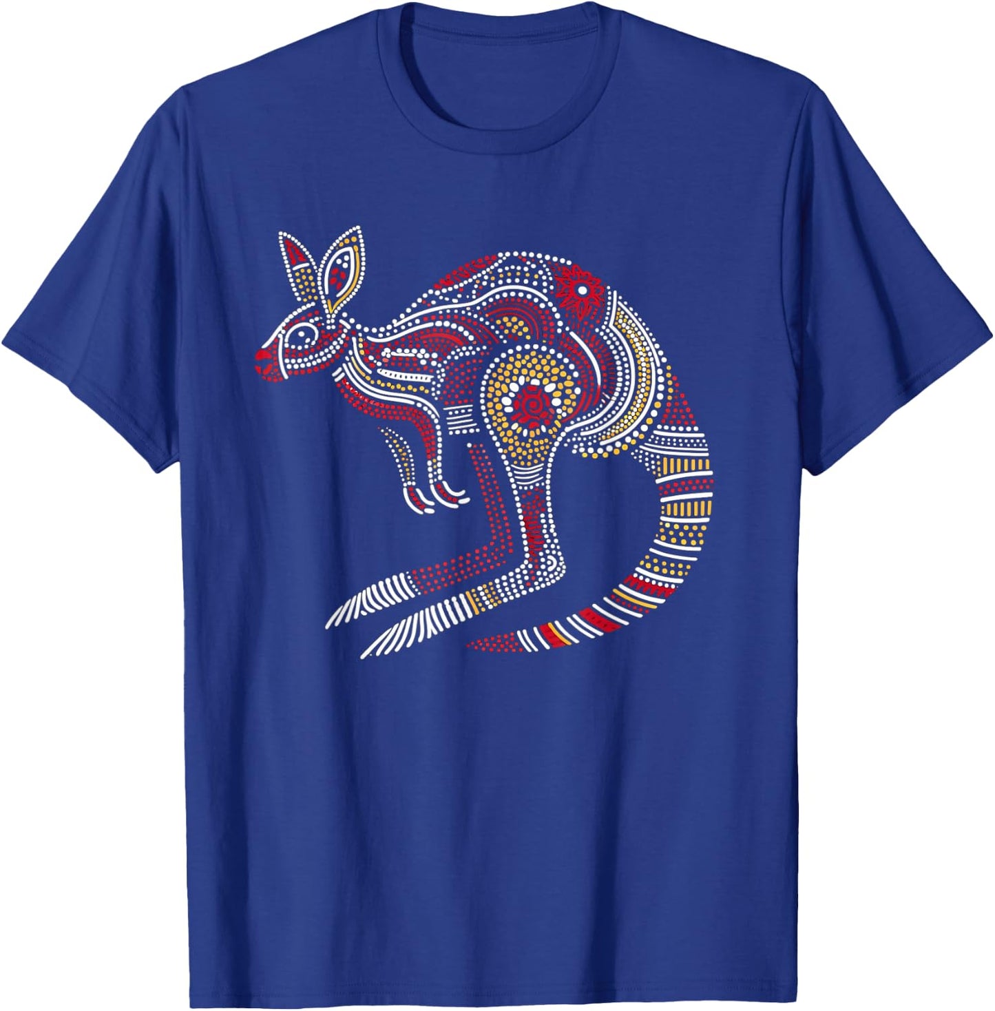 Australian Aboriginal Kangaroo Funny Australia Animal Lover T-Shirt - T-Shirt | Royal