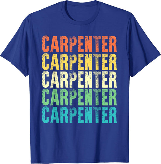 Carpenter Vintage Style Job T-Shirt - T-Shirt | Royal