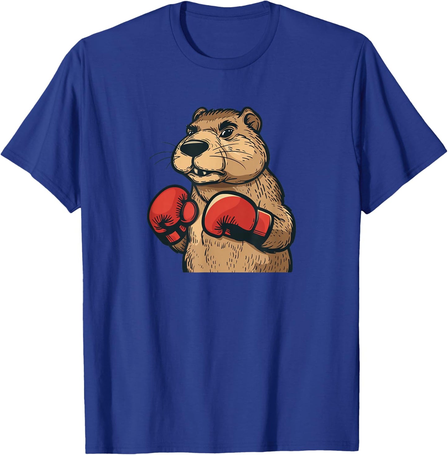 Funny Flannelette with Red Boxing Gloves Costume T-Shirt - T-Shirt | Royal
