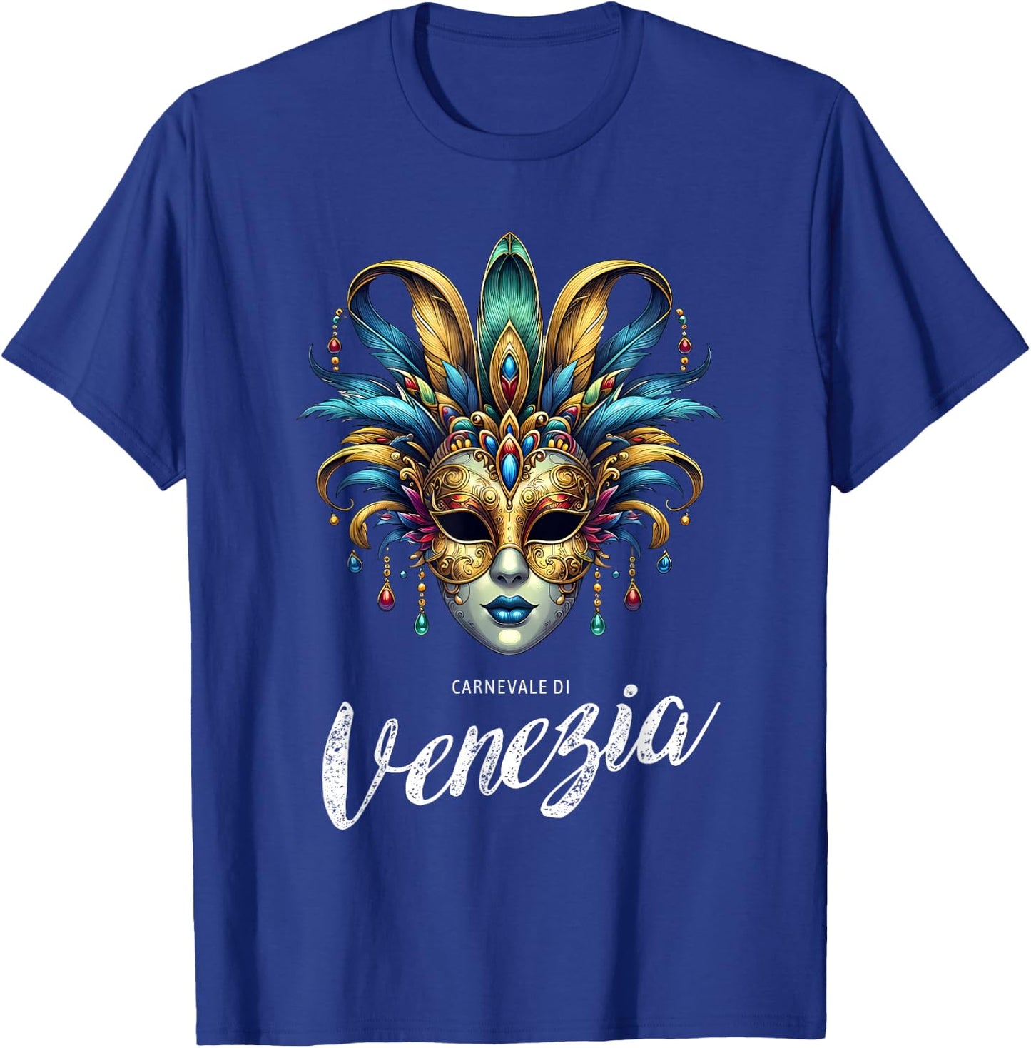 Carnevale di Venezia Traditional Mask Carnevale of Venice , Black, S T-Shirt - T-Shirt | Royal