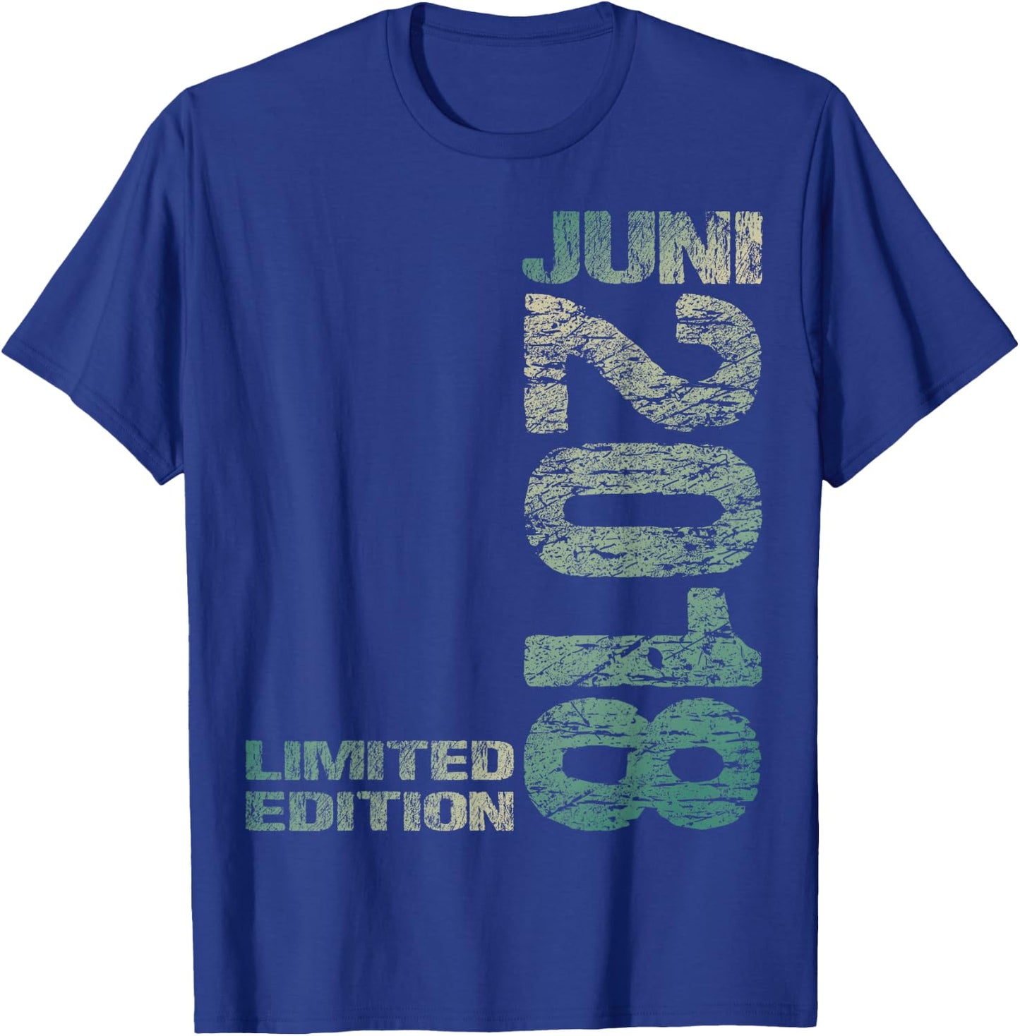 Limited Edition Juni 2018 Junge Mädchen 8. Geburtstag T-Shirt - T-Shirt | Royal