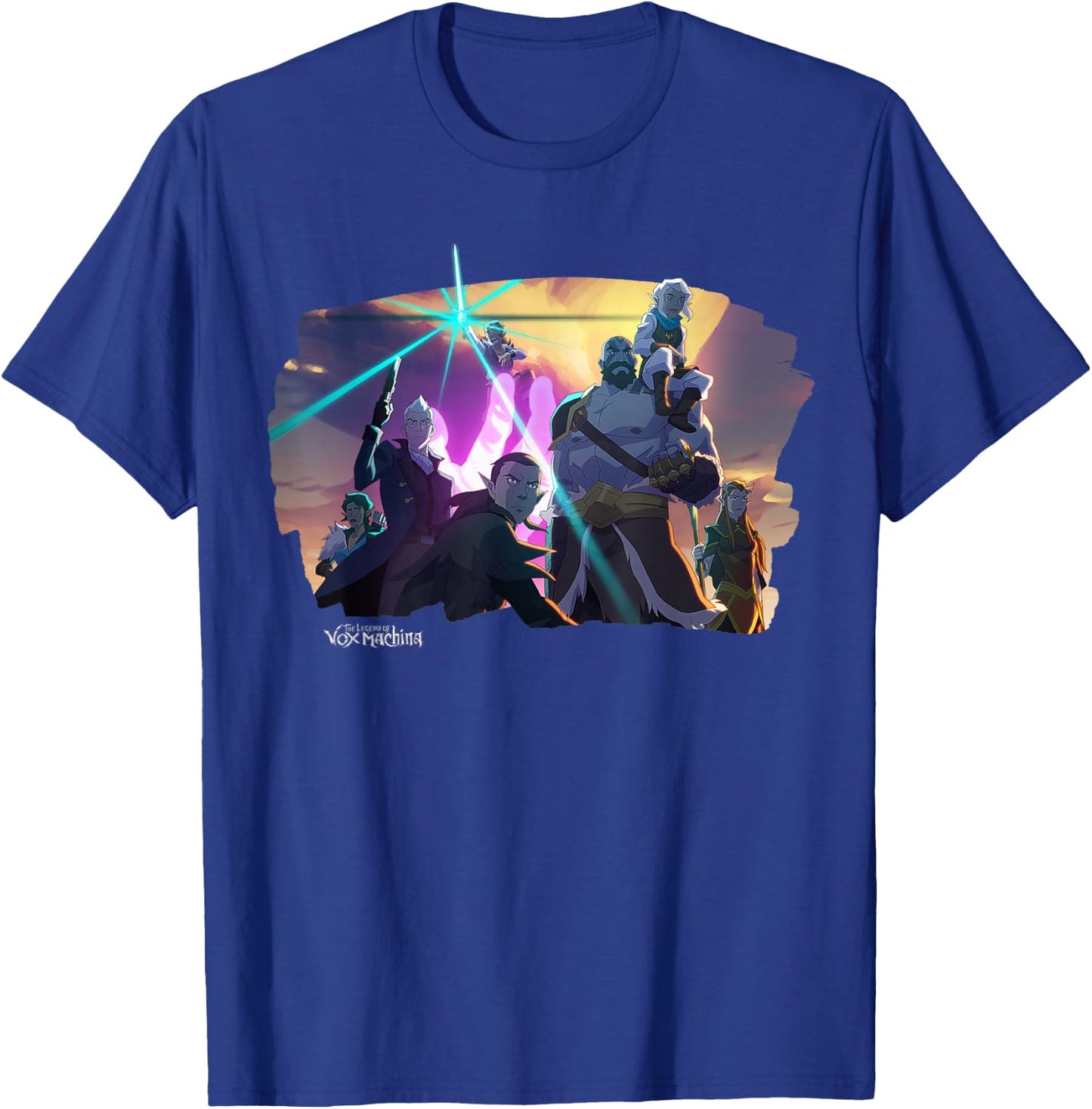 The Legend of Vox Machina - Offizielles Merchandise , Erwachsene, Fans der Serie, Cartoon-Muster, Schwarz, S T-Shirt - T-Shirt | Royal