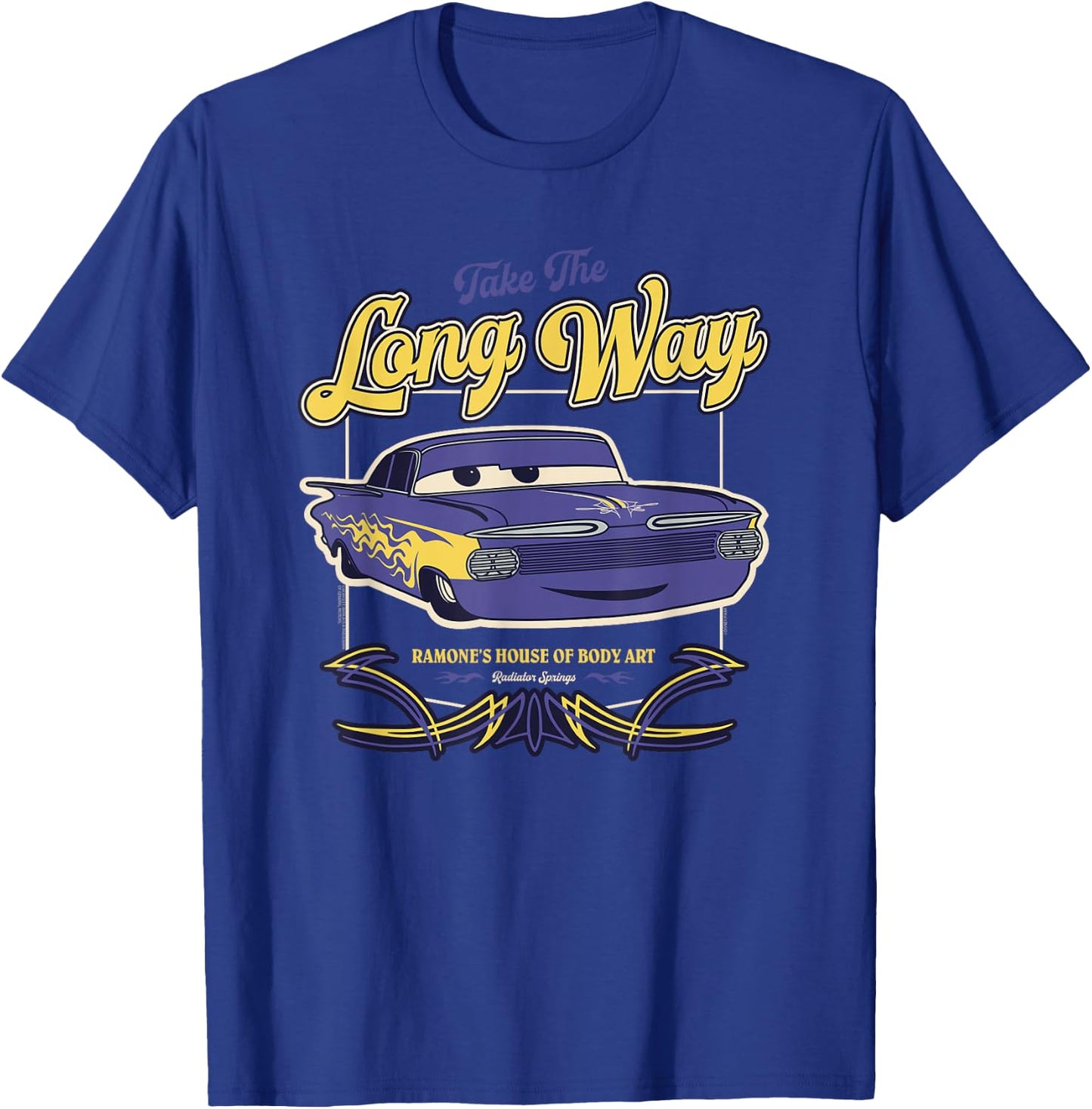 Disney and Pixar’s Cars Ramone’s Body Art Take the Long Way T-Shirt - T-Shirt | Royal