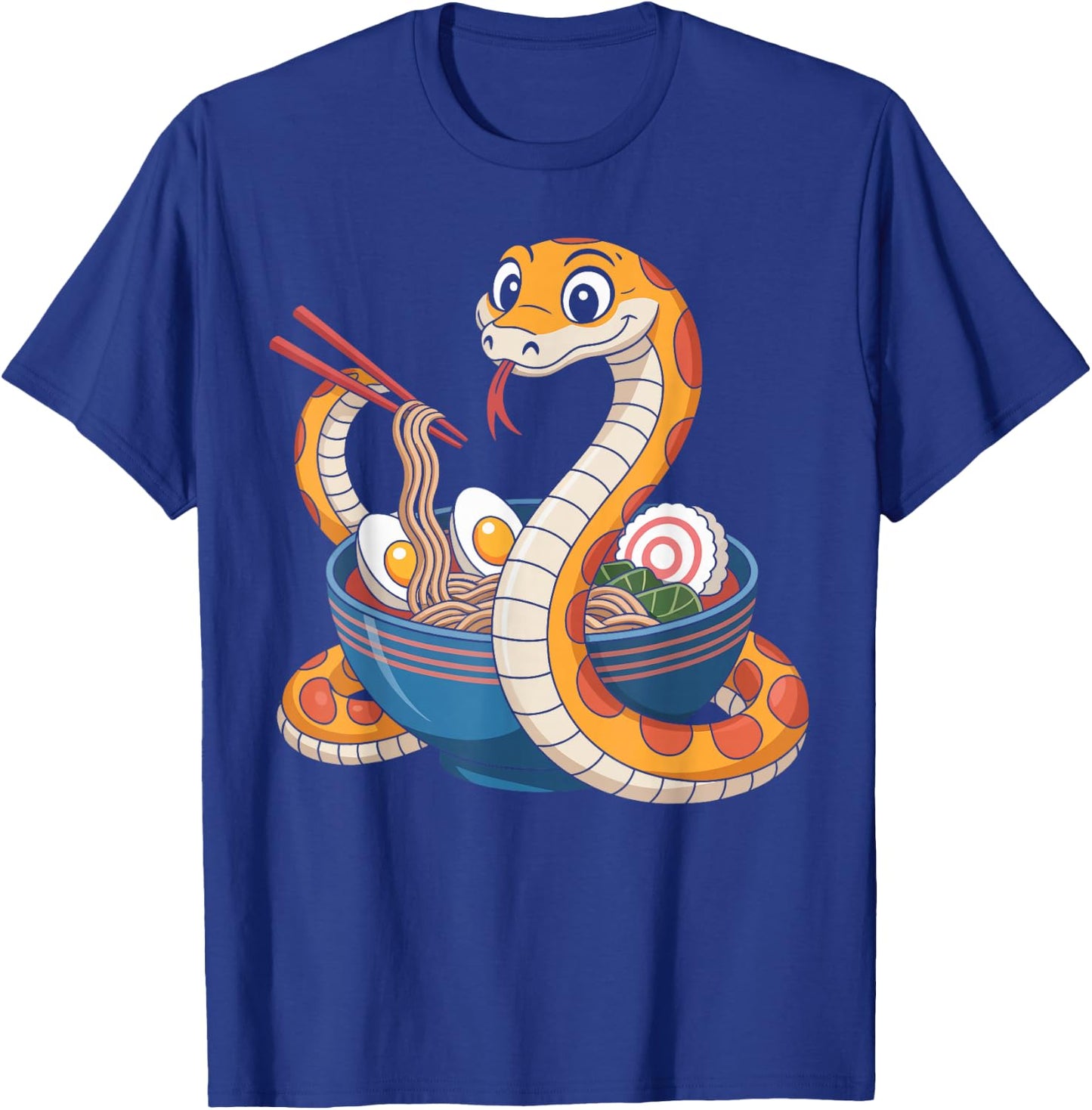 Funny Ramen Snake Noodle Lover Kawaii Food Gifts for Kids T-Shirt - T-Shirt | Royal
