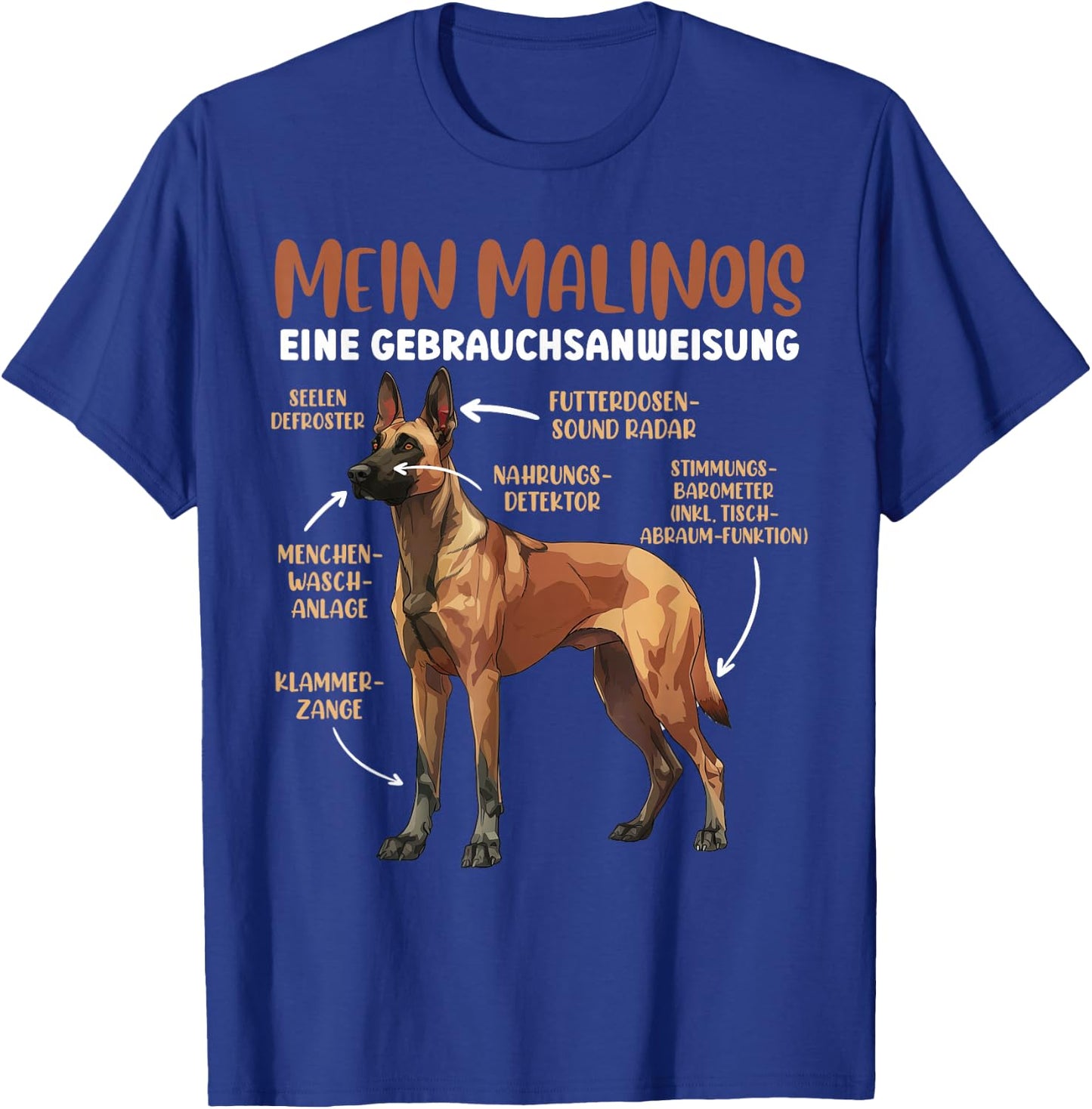 Belgian Malinois with Instructions for Use [English Language Not Guaranteed], black T-Shirt - T-Shirt | Royal
