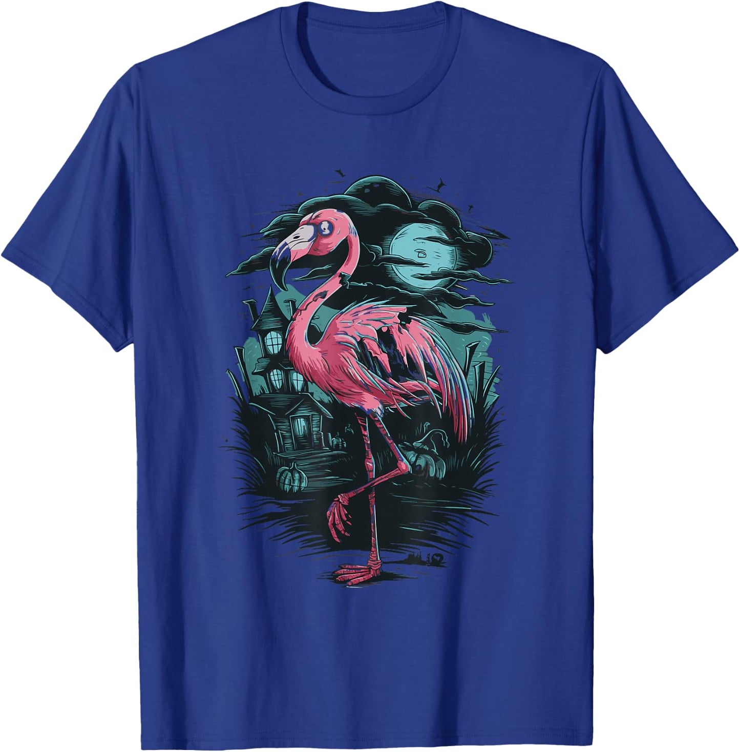Flamingo Zombie T-Shirt - T-Shirt | Royal