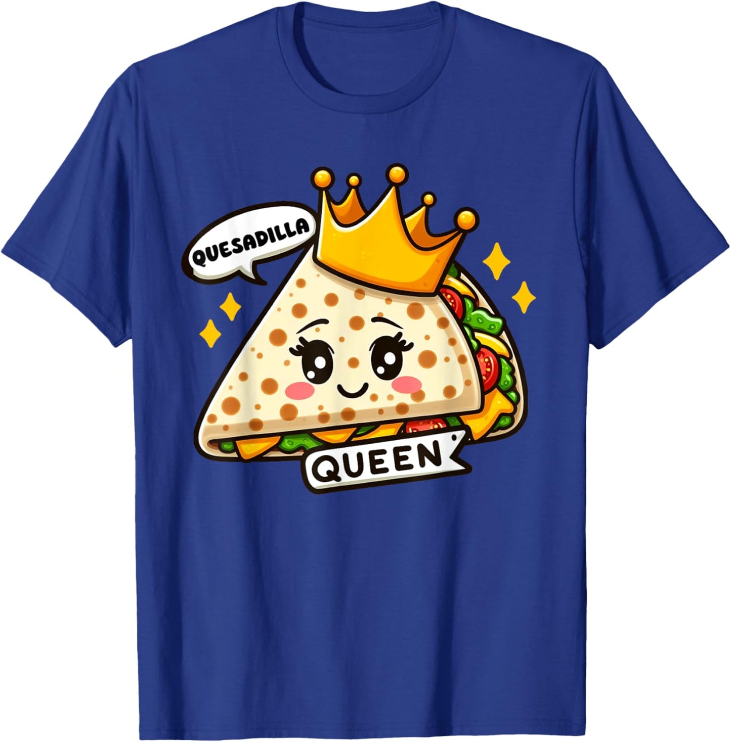 Quesadilla Queen Cinco De Mayo Kids Girls Women T-Shirt - T-Shirt | Royal