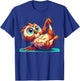 Cartoon Owl Yoga Owl Gymnastics Fitness Workout T-Shirt - T-Shirt | Royal