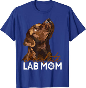 Chocolate Lab Maman Labrador retriever Brown , Black, S T-Shirt - T-Shirt | Royal
