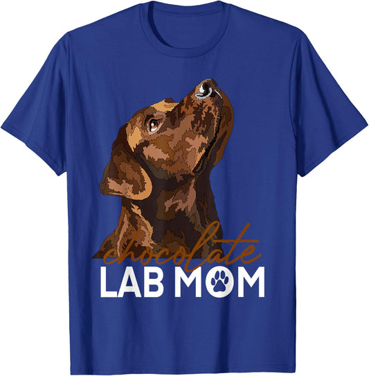Chocolate Lab Maman Labrador retriever Brown , Black, S T-Shirt - T-Shirt | Royal