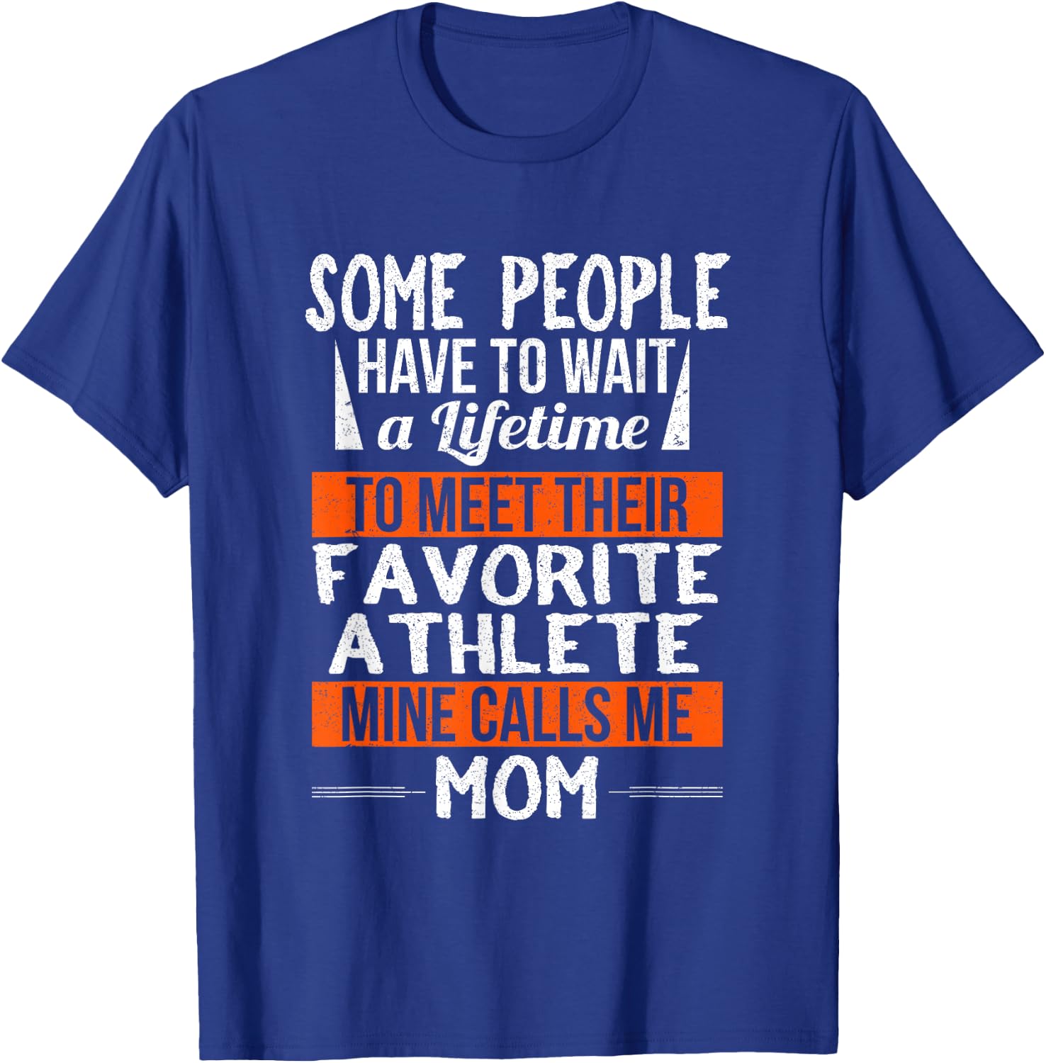 Favorite Athlete Calls Me Mom Mothers Day Gift T-Shirt - T-Shirt | Royal