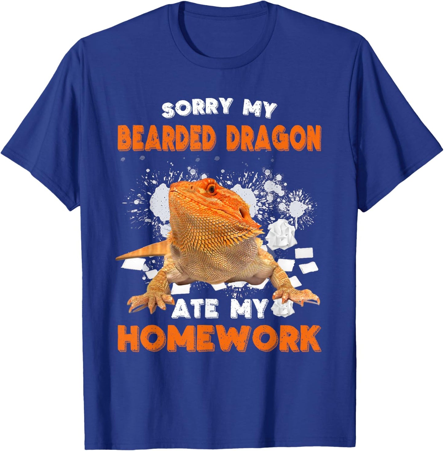 Sorry My Bearded Dragon Ate My Homework Bearded Dragon Lover T-Shirt - T-Shirt | Royal