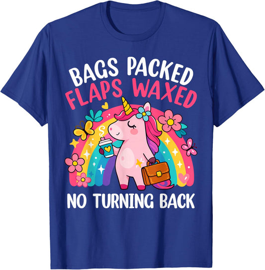 Bags Packed Unicorn Funny Inappropriate Vacation Women T-Shirt - T-Shirt | Royal