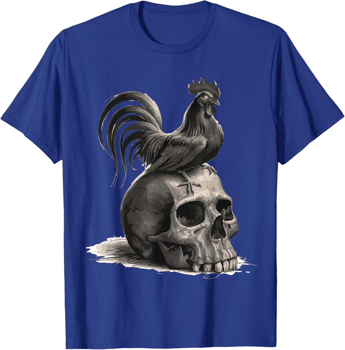 Rooster Halloween Hen Farmers Men Women Scary Rooster Lover T-Shirt - T-Shirt | Royal