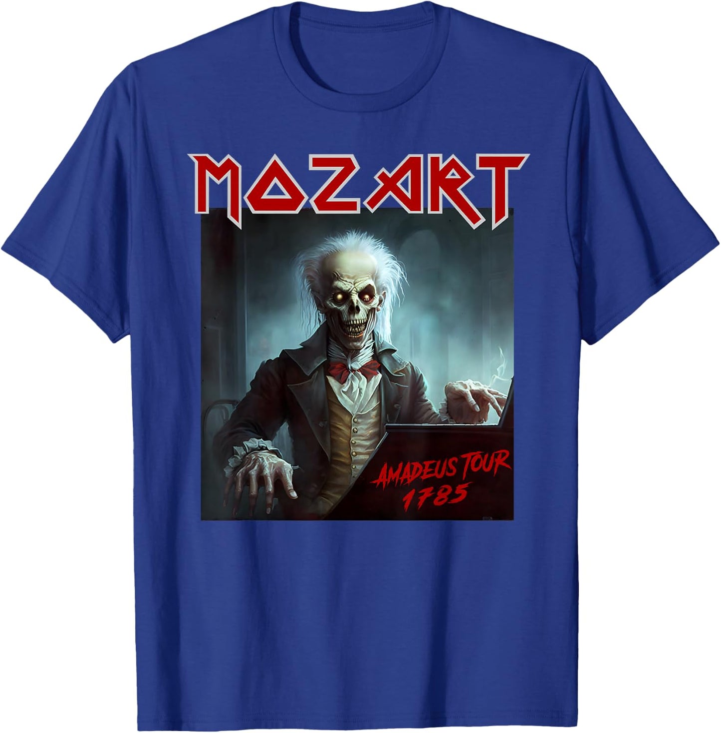 Mozart Funny Heavy Metal Shirts Vintage Sarcastic Music , black T-Shirt - T-Shirt | Royal