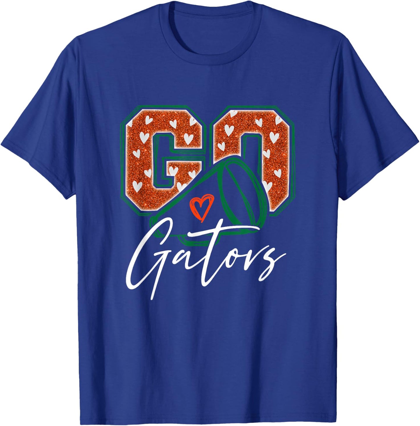 Go Cheer Gators Design Gift Women Girls Boys Kids T-Shirt - T-Shirt | Royal