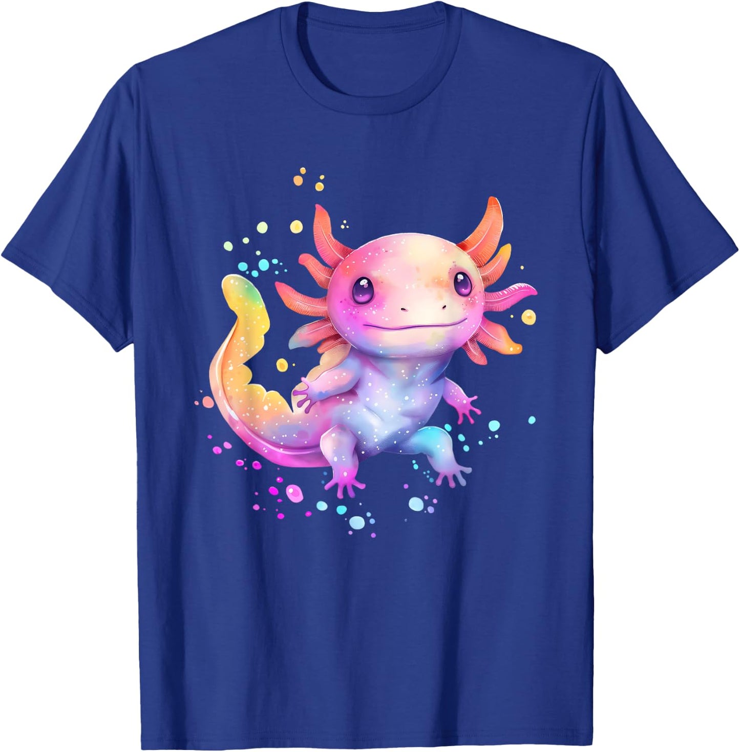 Axolotl Animal Pop Art Cute Axolotl Lover For Boy Girl T-Shirt - T-Shirt | Royal