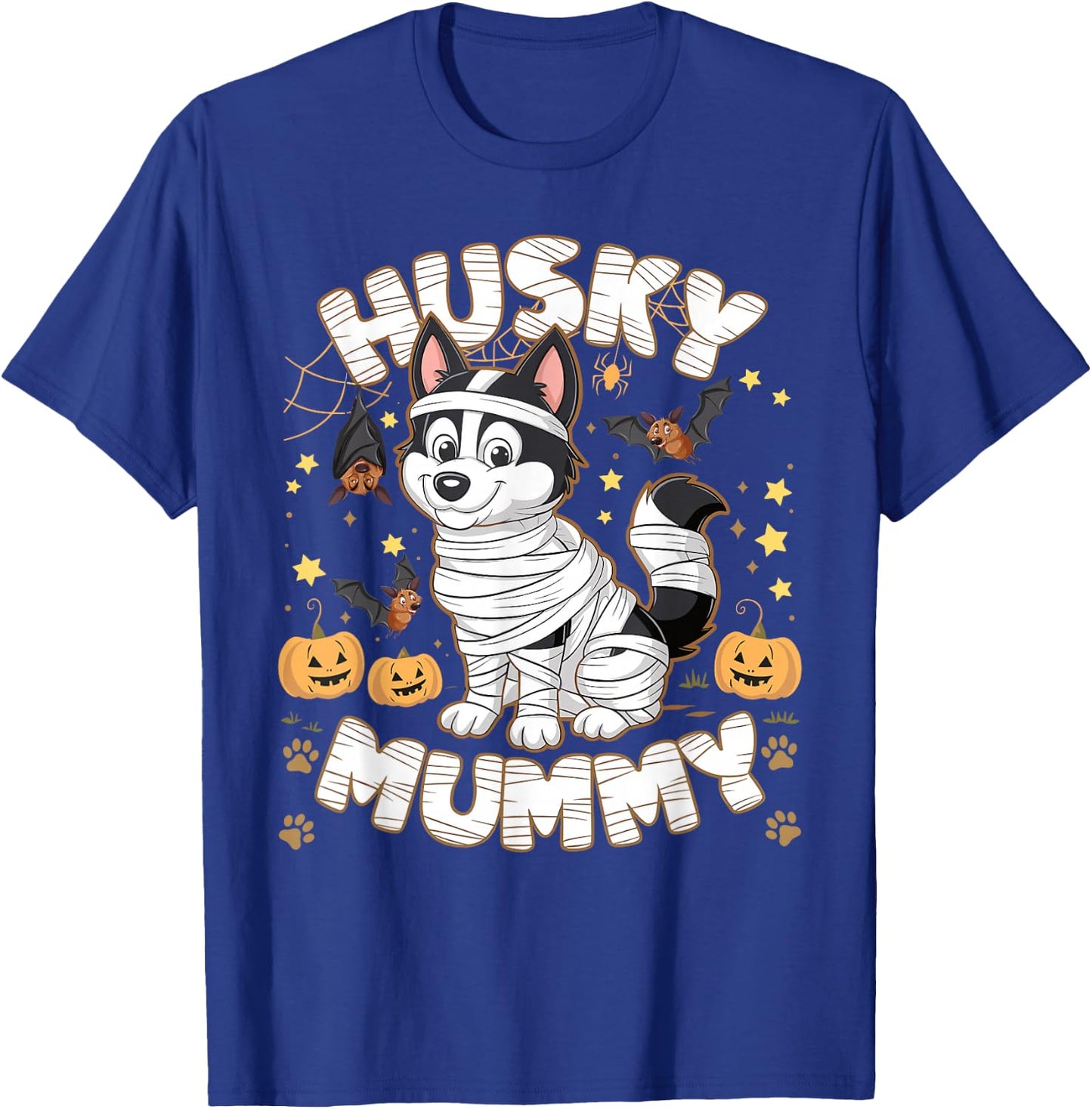 Halloween Costume Siberian Husky Dog Outfit Husky Mummy Women Kids T-Shirt - T-Shirt | Royal