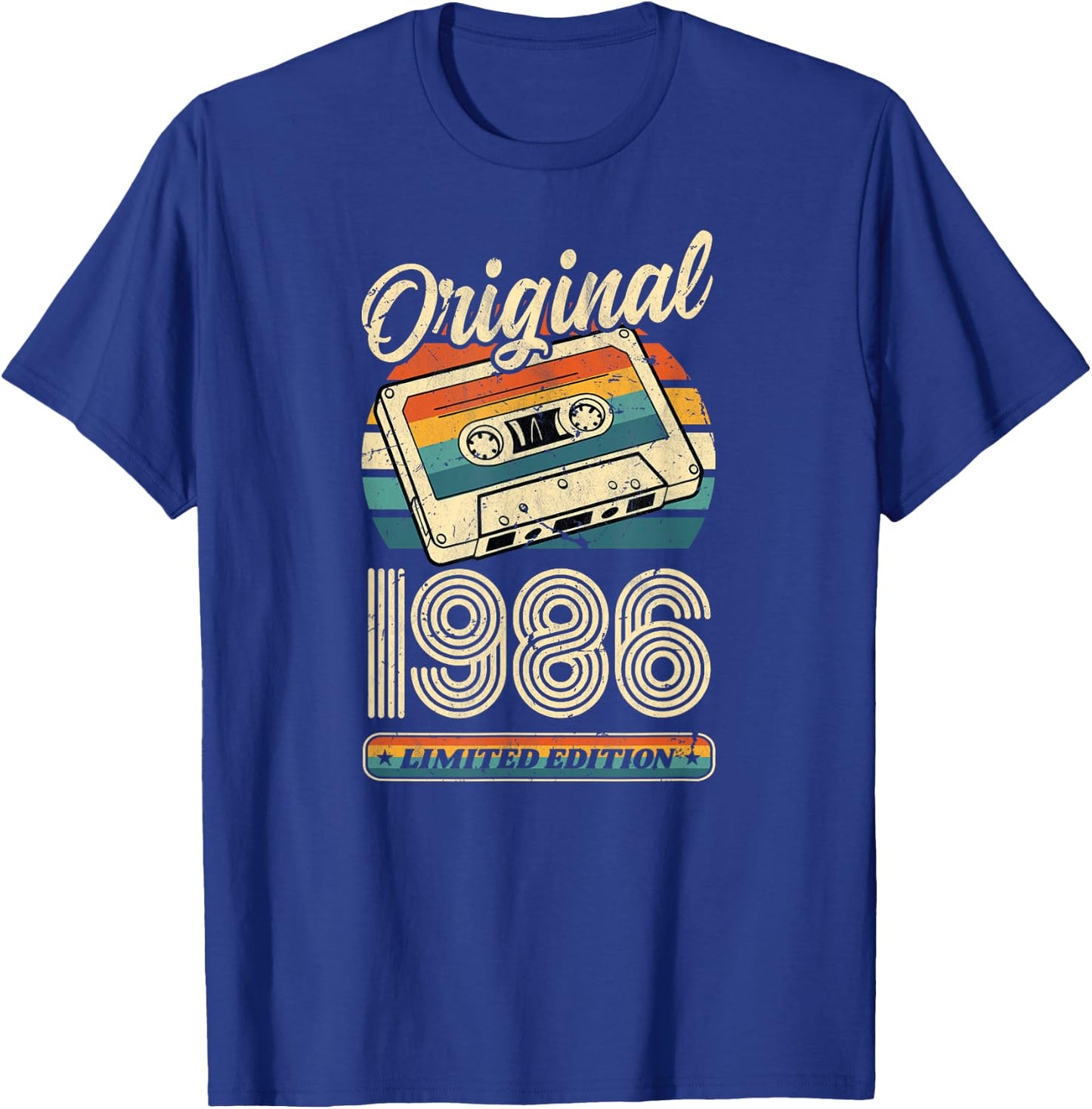 40.Geburtstag Retro Vintage 1986 Mann Frau Geschenk T-Shirt - T-Shirt | Royal