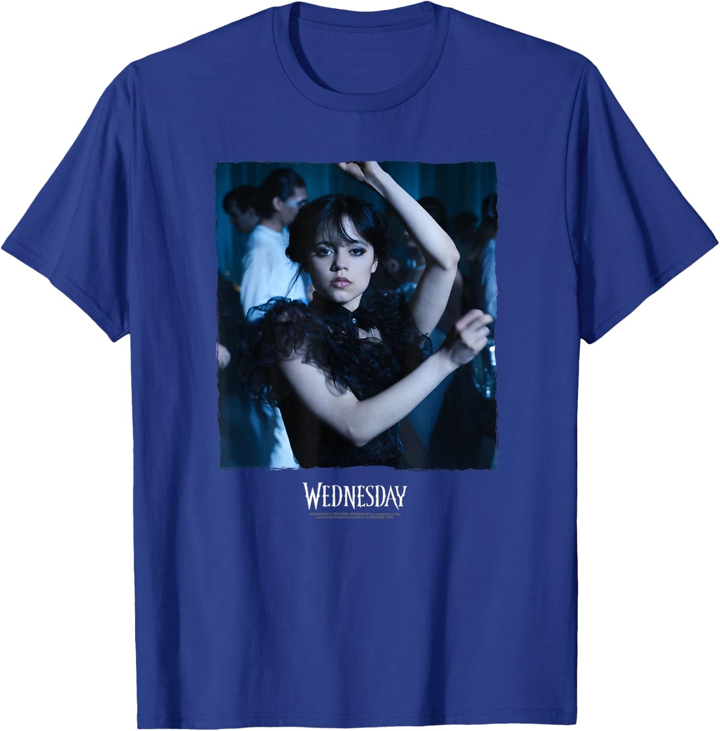 Wednesday Dark Dancing Queen Wednesday Photoreal & Logo T-Shirt - T-Shirt | Royal