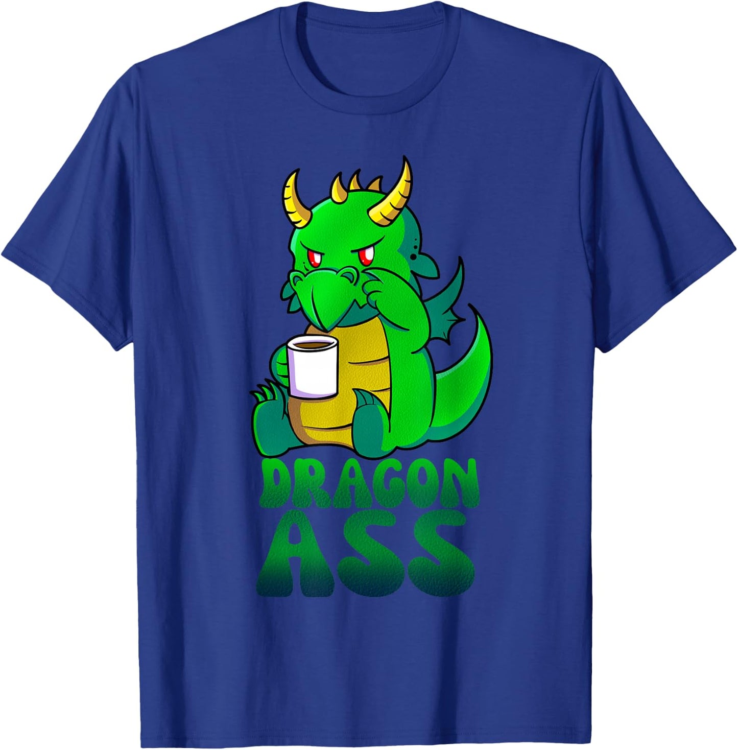 Dragon Ass Funny Fantasy - Gift RPG Gamers T-Shirt - T-Shirt | Royal