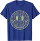 Happy Face Retro Aesthetic Leopard Smile Face Women Men T-Shirt - T-Shirt | Royal