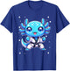 Cute kawaii karate axolotl Martial Arts T-Shirt - T-Shirt | Royal