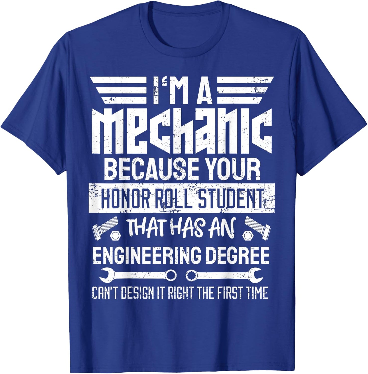 Mechanic Car Guy Mechanics DIY Handyman Garage Repair Shop T-Shirt - T-Shirt | Royal