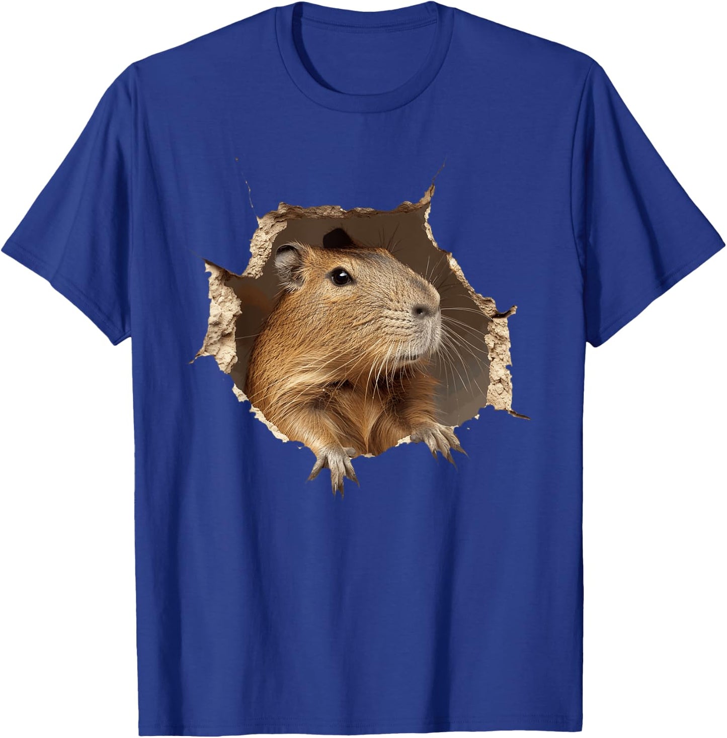 Funny Graphic Capybara T-Shirt - T-Shirt | Royal