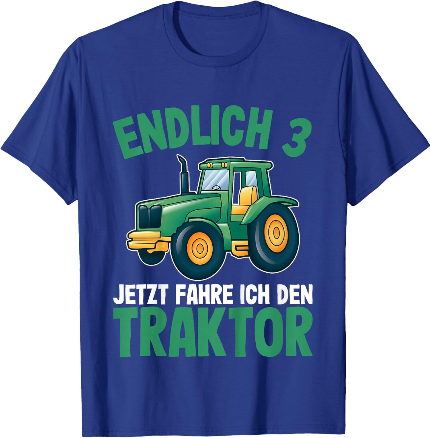 Traktor Jungs 3 Jahre | 3. Geburtstag Jungen Traktor T-Shirt - T-Shirt | Royal
