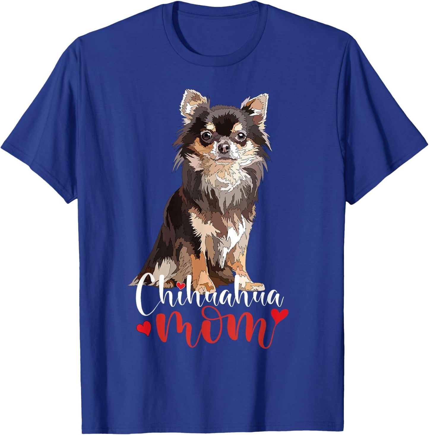 Chihuahua Mama Chihuahua Long Haired Mom Mommy Chiwawa Dog Women Kids T-Shirt - T-Shirt | Royal