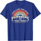 Ping Pong Shirt. A Girl Who Loves Sunshine And Table Tennis T-Shirt - T-Shirt | Royal