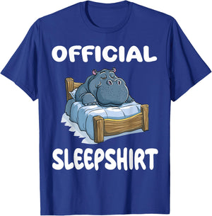 Hippopotamus Hippo Animal Official Sleepshirt Pajamas T-Shirt - T-Shirt | Royal