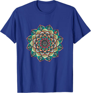 Lotus Flower Yoga Mandala für Damen, Herren, Kinder T-Shirt - T-Shirt | Royal