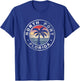 North Port Florida Sunset Palm Trees Beach Retro T-Shirt - T-Shirt | Royal