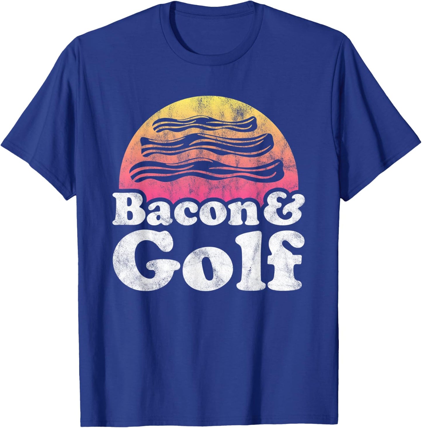Bacon and Golf or Golfer T-Shirt - T-Shirt | Royal