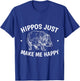 Hippopotamus Zoologists Animal Hippo Lovers Zoo Lovers T-Shirt - T-Shirt | Royal