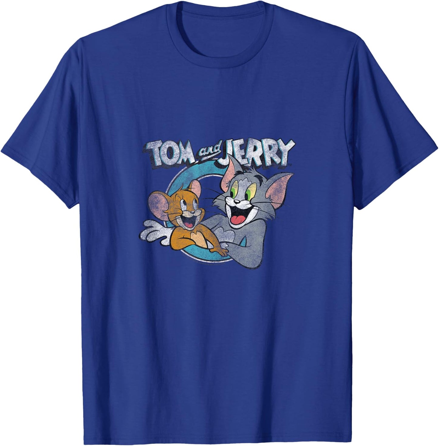 Tom and Jerry Classic Dynamic Duo Vintage T-Shirt - T-Shirt | Royal