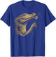 Funny Crocodile Blowing Wishes Alligator Blowing Dandelion T-Shirt - T-Shirt | Royal