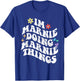 Retro Groovy Im Marnie Doing Marnie Things Funny Mother's T-Shirt - T-Shirt | Royal