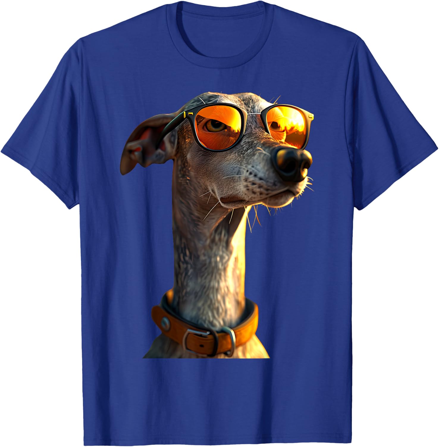 Windhund mit Sonnenbrille Hunde Liebe Greyhound Windhunde T-Shirt - T-Shirt | Royal